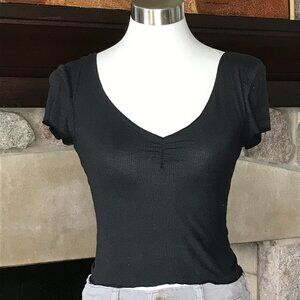 'PS Basics' Black Short Sleeved Top - Size Small